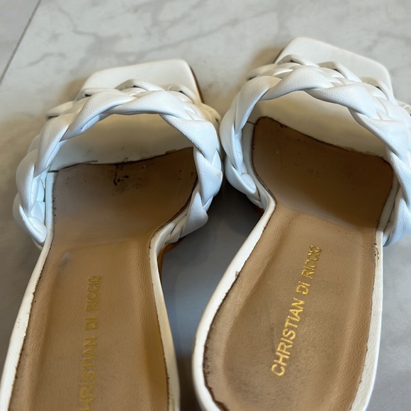 One band woven heel sandal slide - Picture 4 of 9